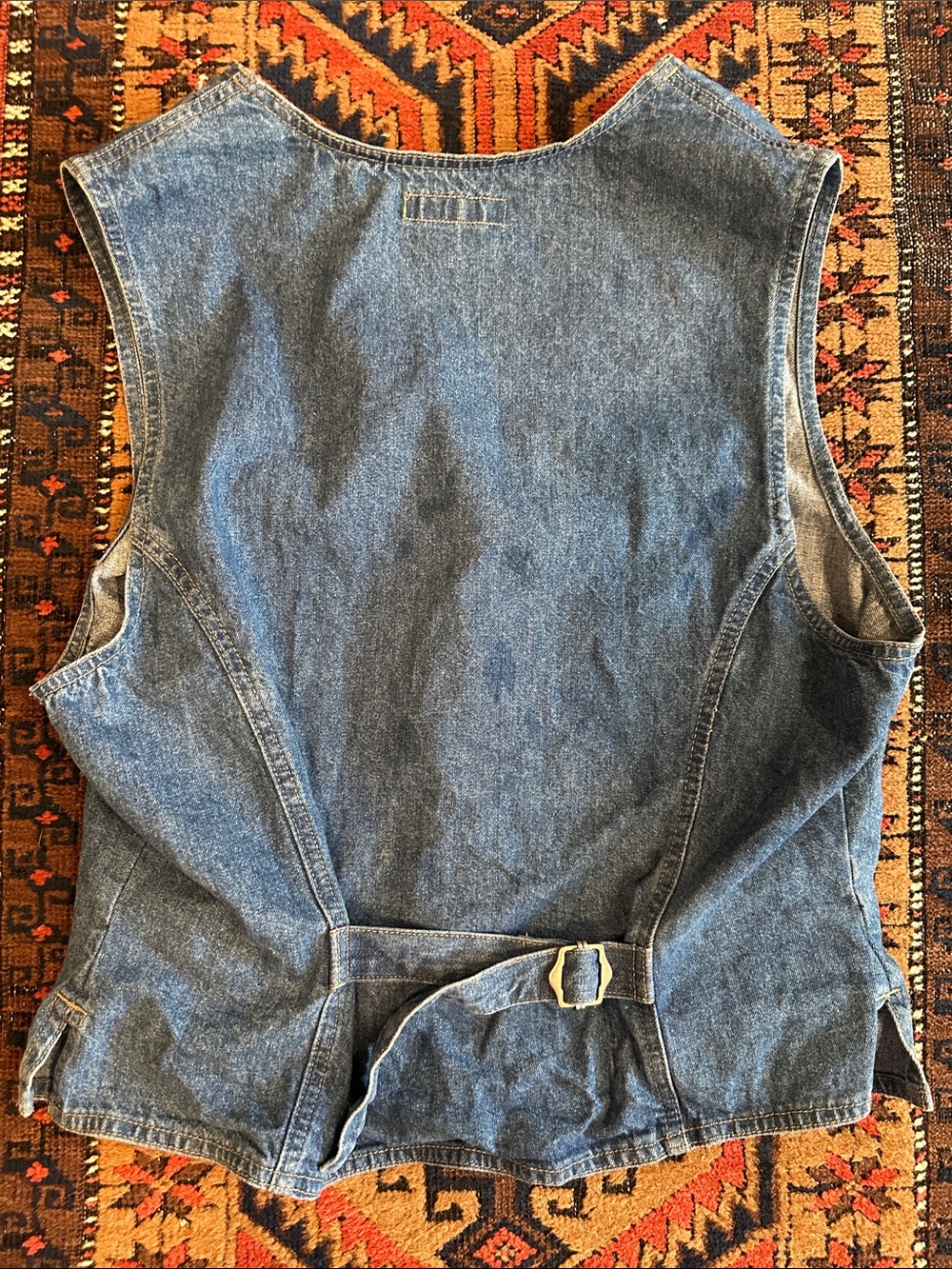 Denim Button down Vest - Picture 4 of 4